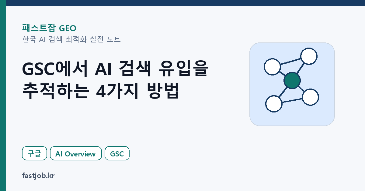 GSC에서 AI 검색 유입을 추적하는 4가지 방법 썸네일
